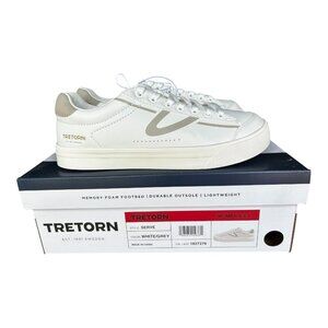Tretorn women's Hopper Sneaker Memory Foam Lightweight Shoes White Grey size 6.5